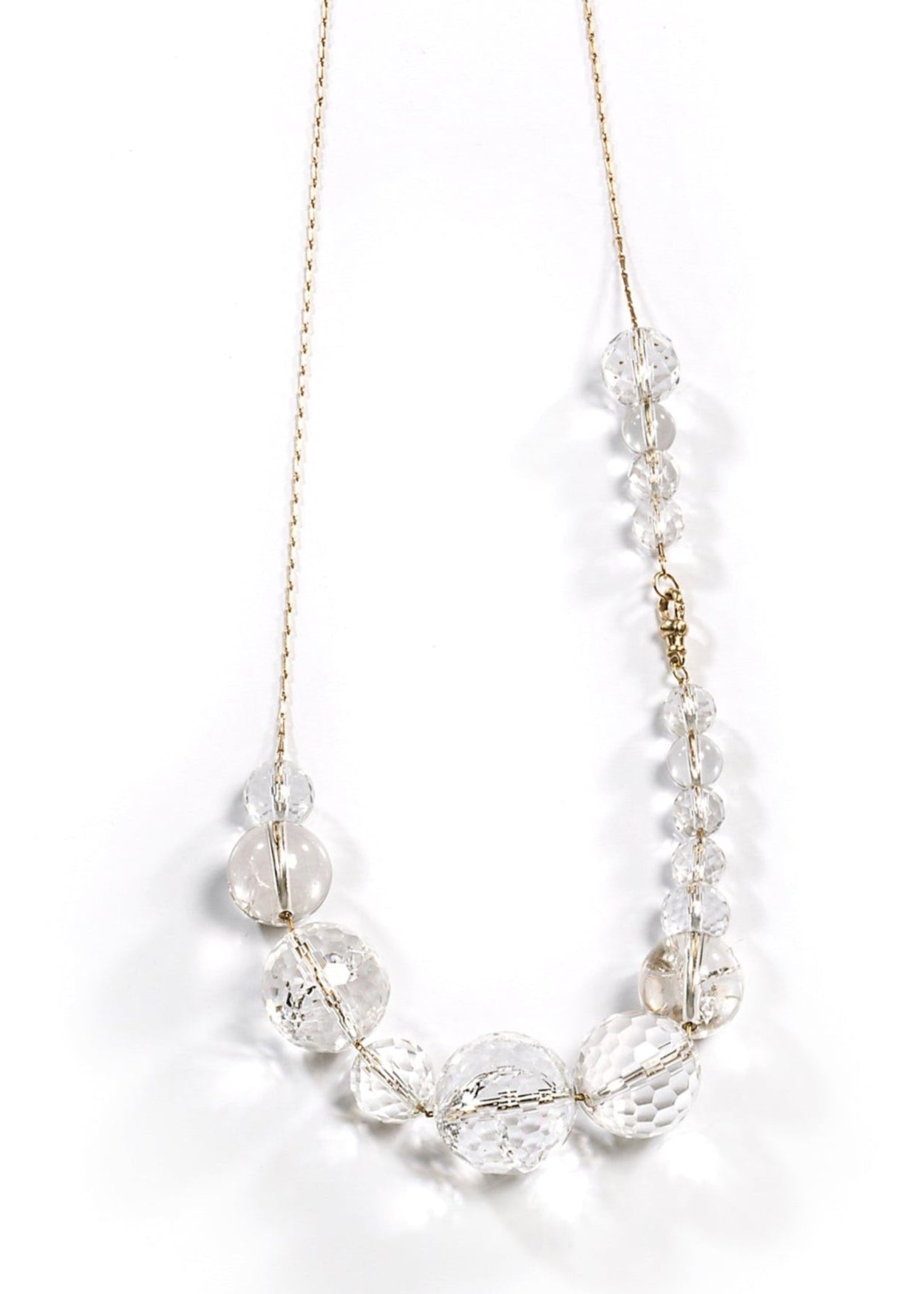 9ct Gold Long Abacus Necklace