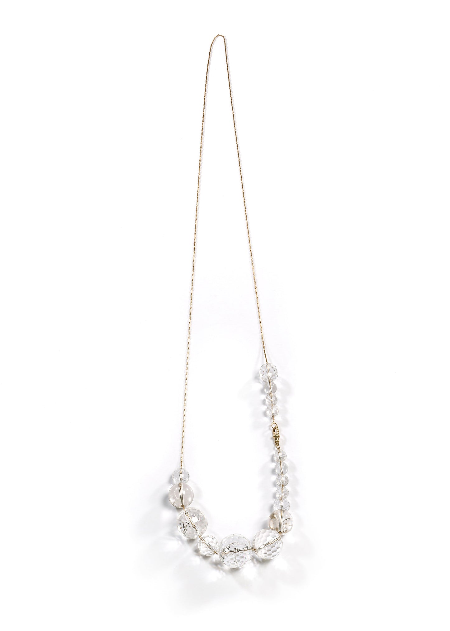9ct Gold Long Abacus Necklace