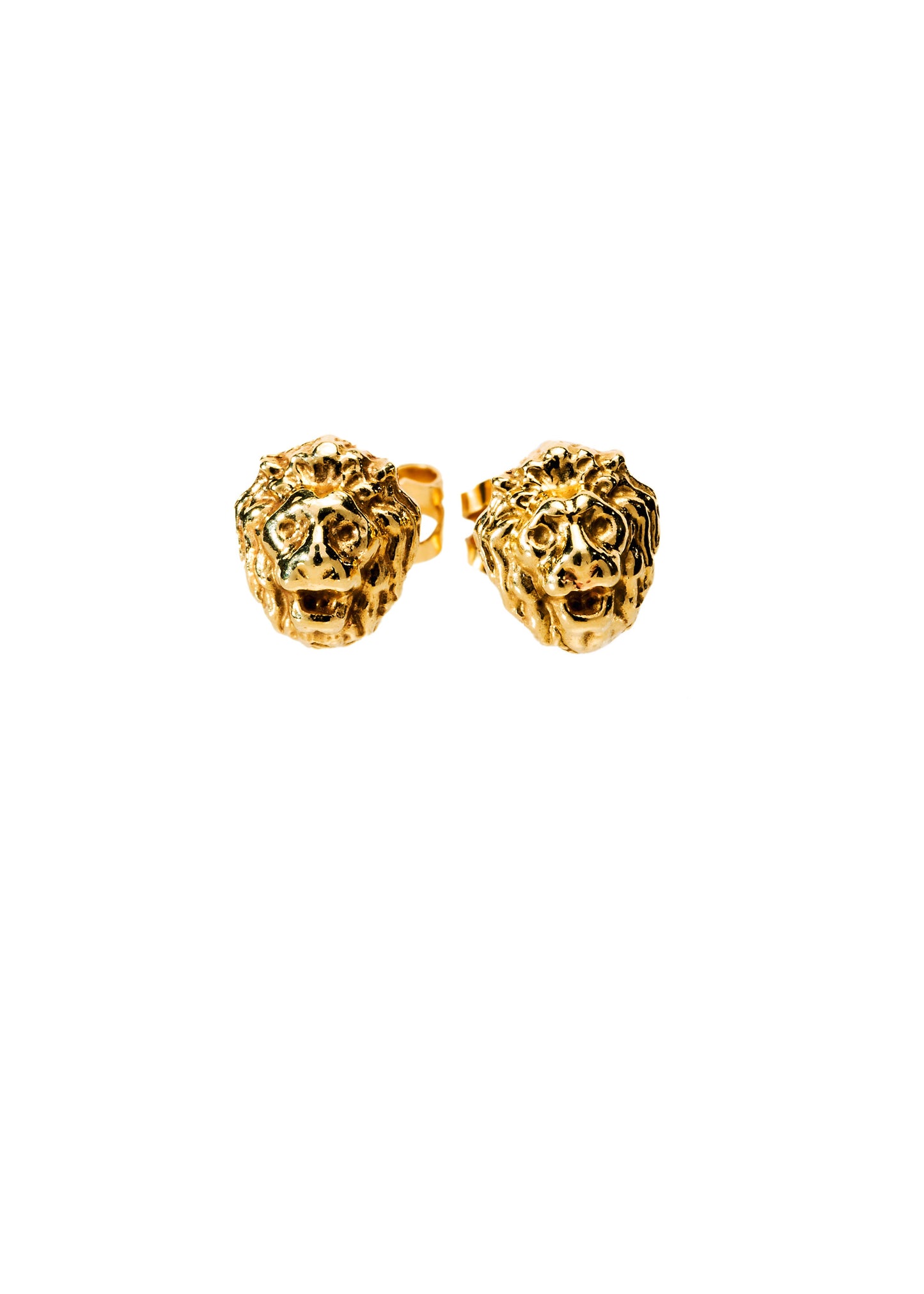 9ct Gold Lion Earrings