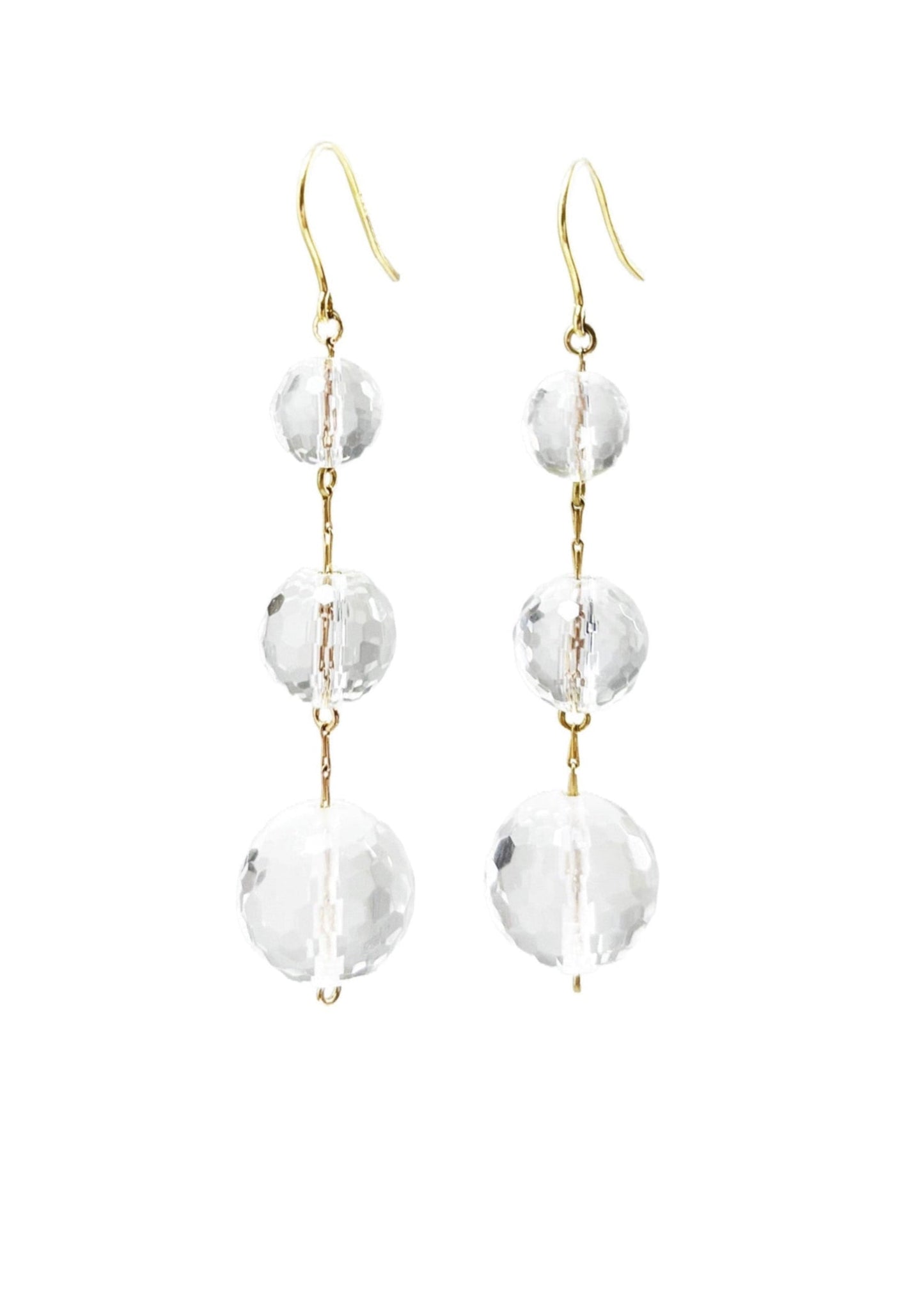 9ct Gold Trio Globe Earrings