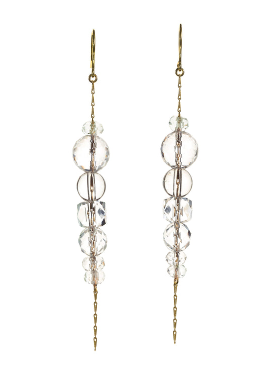 9ct Gold Medium Abacus Earrings