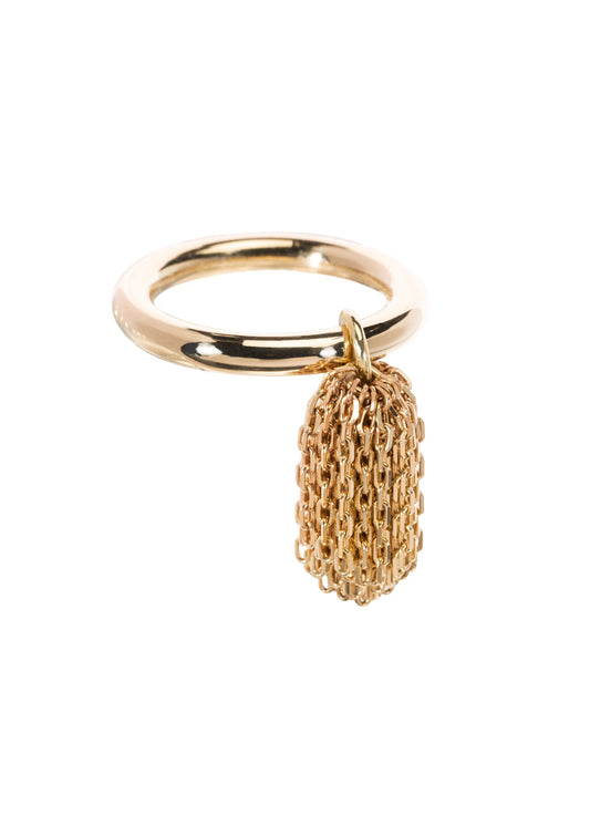 9ct Gold 3mm Pom Pom Ring