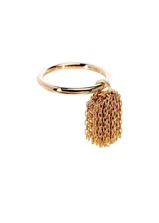 9ct Gold Pom Pom 2mm Ring